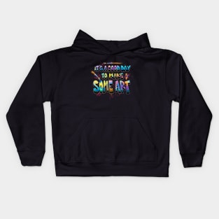 Creative Burst: Art Day Inspiration Kids Hoodie